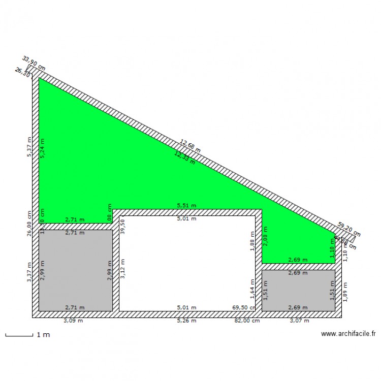 Toit Hangar Bois Gaby. Plan de 0 pièce et 0 m2