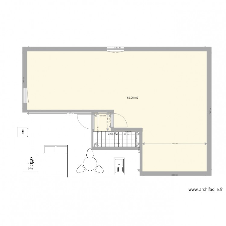 2 Etage coop Version 1. Plan de 0 pièce et 0 m2