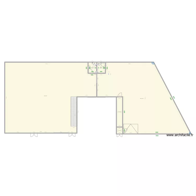 plan nouvelle aile. Plan de 