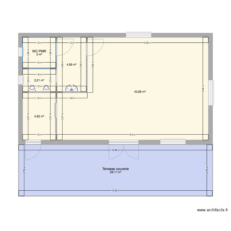 Plan 3 bis. Plan de 0 pièce et 0 m2