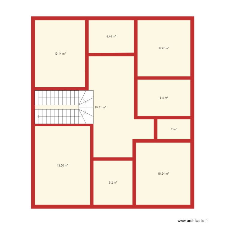 2 etage. Plan de 0 pièce et 0 m2