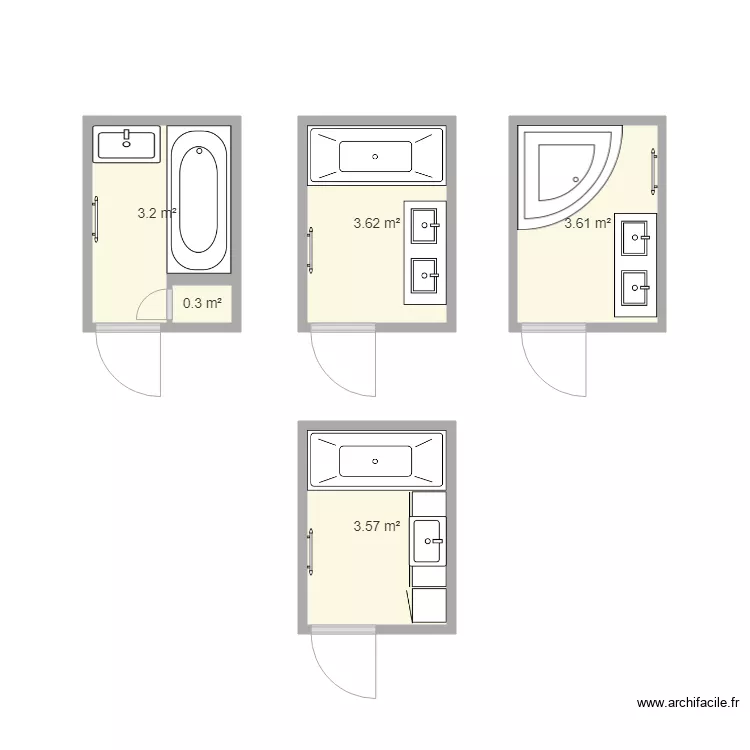 salle de bain 1. Plan de salle de bain 1. Plan de