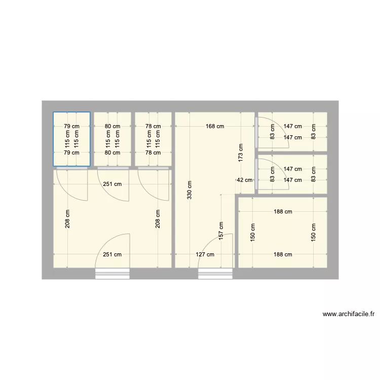Sanitaires Bat A restaurant EDL. Plan de 