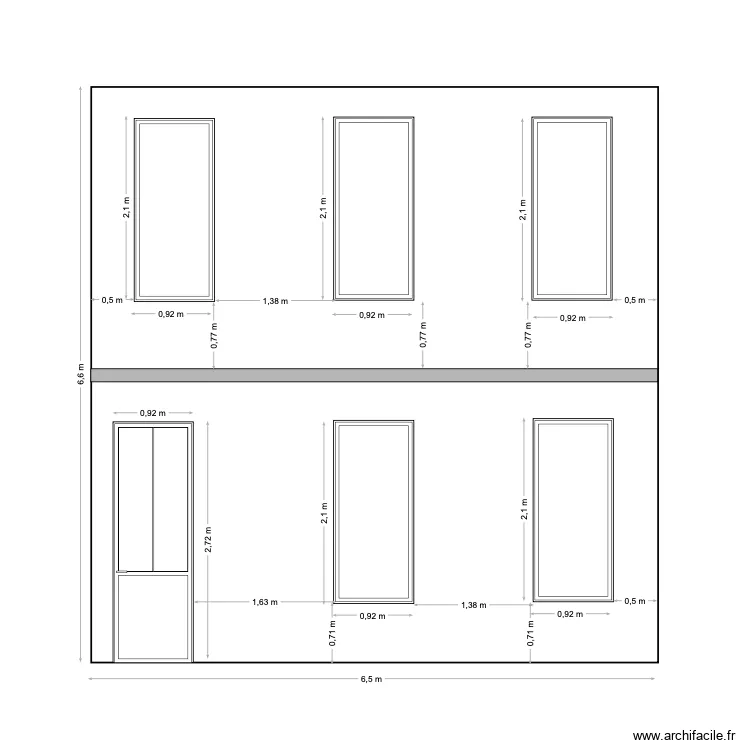 PLAN AUTO ECOLE FACADE. Plan de 