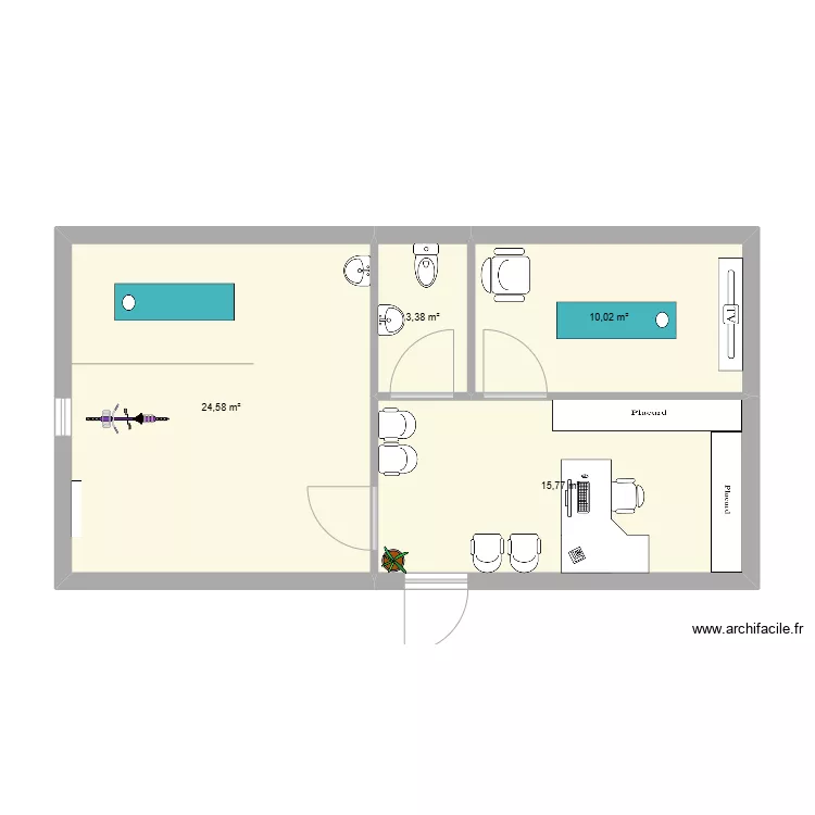 plan maison medicale. Plan de 