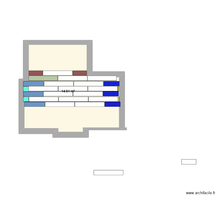 cave. Plan de 1 pièce et 15 m2