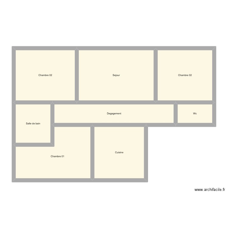 350602247. Plan de 8 pièces et 104 m2