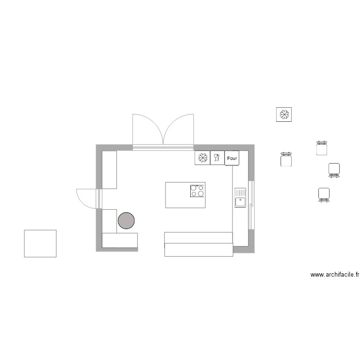 cuisine. Plan de 0 pièce et 0 m2