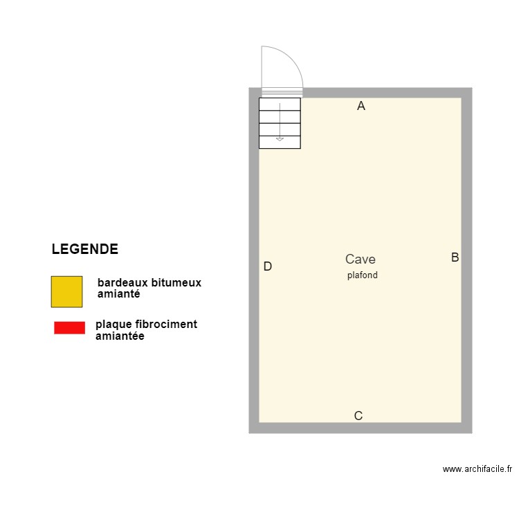 letessier cave. Plan de 1 pièce et 25 m2