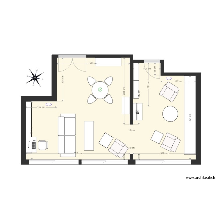 LIVING. Plan de 0 pièce et 0 m2