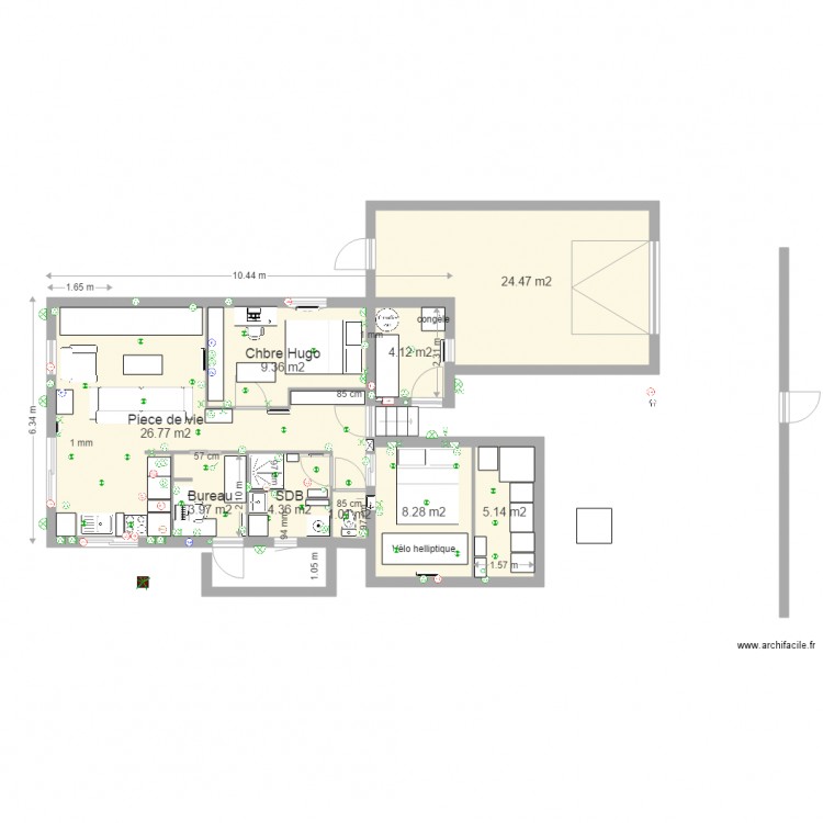 Plan Final du 21 AOUT à modifier . Plan de 0 pièce et 0 m2