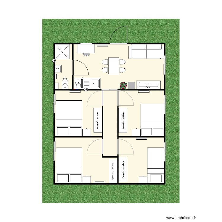 Plan chauffe eau instantané . Plan de 0 pièce et 0 m2