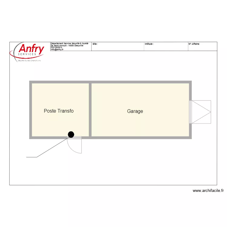 Mannoir Tourg&eacute;ville Poste Transfo. Plan de 