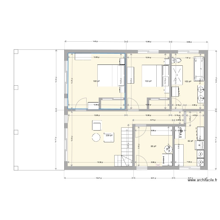 Plan 2 fini. Plan de 0 pièce et 0 m2