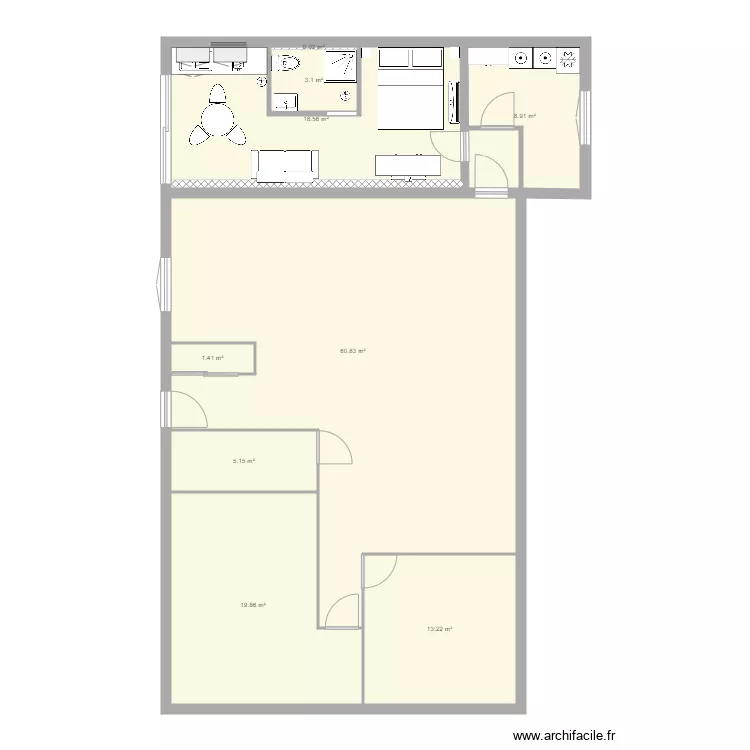 chambre hotes 2. Plan de 