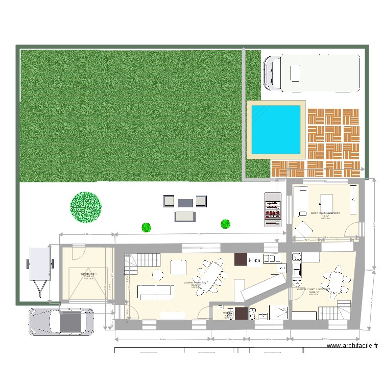 TOULENNE RDC 1. Plan de 0 pièce et 0 m2