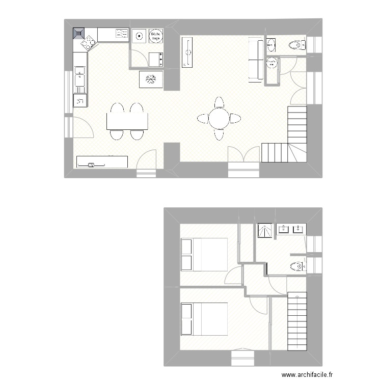 plan maison mamie Denise 2. Plan de 0 pièce et 0 m2