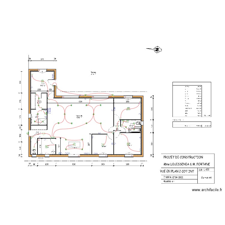 FORTANE Alexis. Plan de 0 pièce et 0 m2