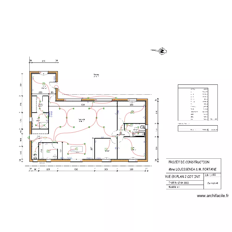 FORTANE Alexis. Plan de 