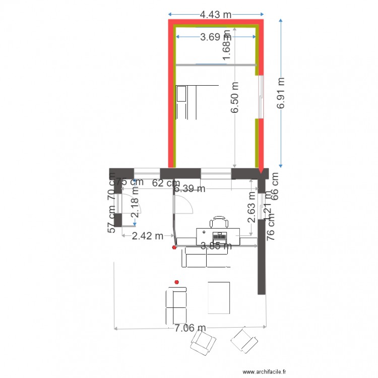 plans appenti bonnes cotes avec isolation pour permis costruire 26 fev . Plan de 0 pièce et 0 m2