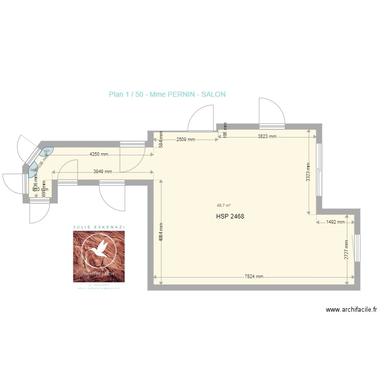 PERNIN  SALON. Plan de 0 pièce et 0 m2