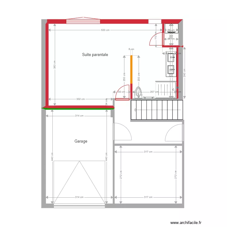 Froment Projet. Plan de 