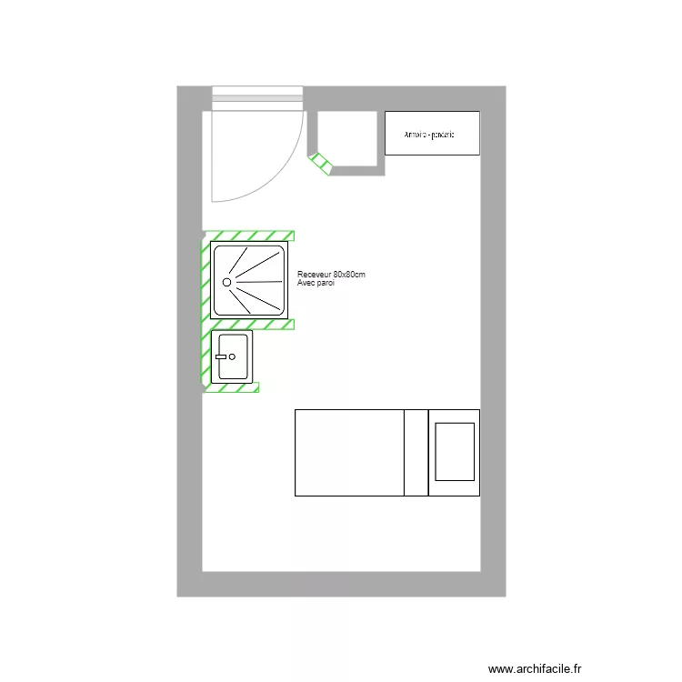 Chambre 106. Plan de 
