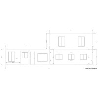 Plan fa&ccedil;ade sud est apr&egrave;s travaux