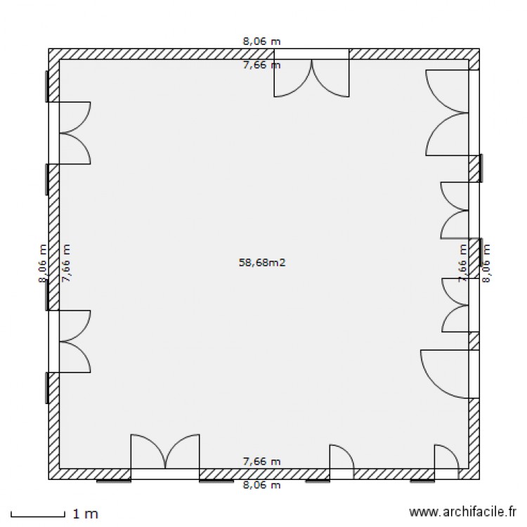 éxistant. Plan de 0 pièce et 0 m2