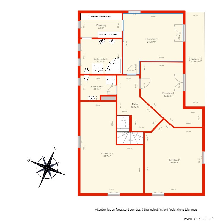 BI 4375 étage côté. Plan de 0 pièce et 0 m2