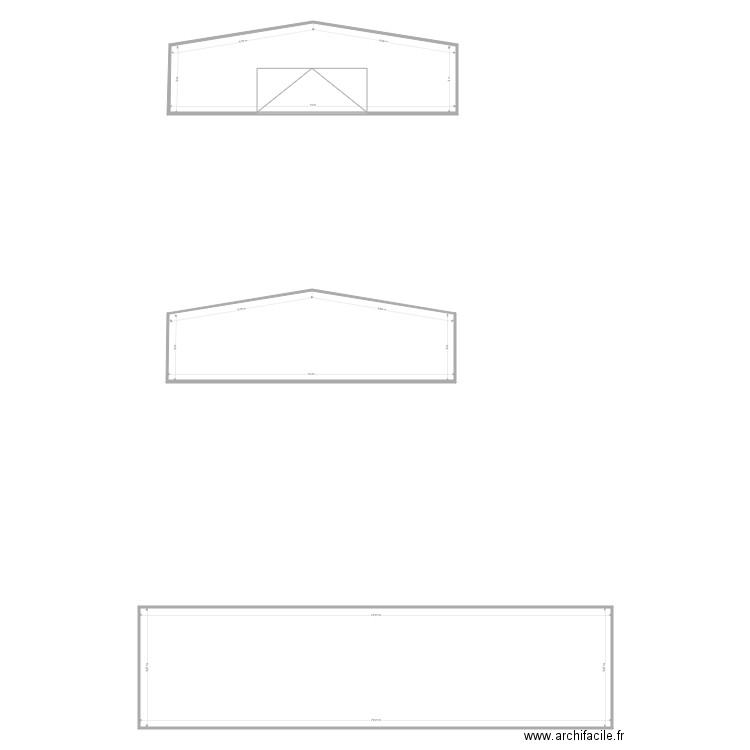 hangard face portail. Plan de 0 pièce et 0 m2