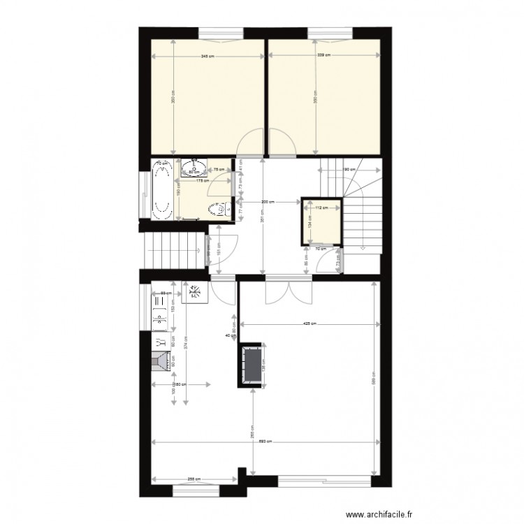 rdc division. Plan de 0 pièce et 0 m2