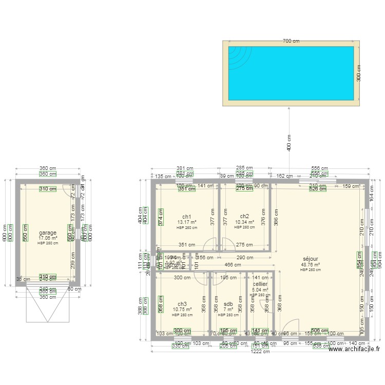 maison95 plan fini lorgues. Plan de 0 pièce et 0 m2