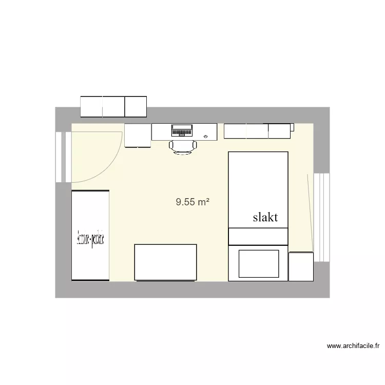 chambre leandro. Plan de 