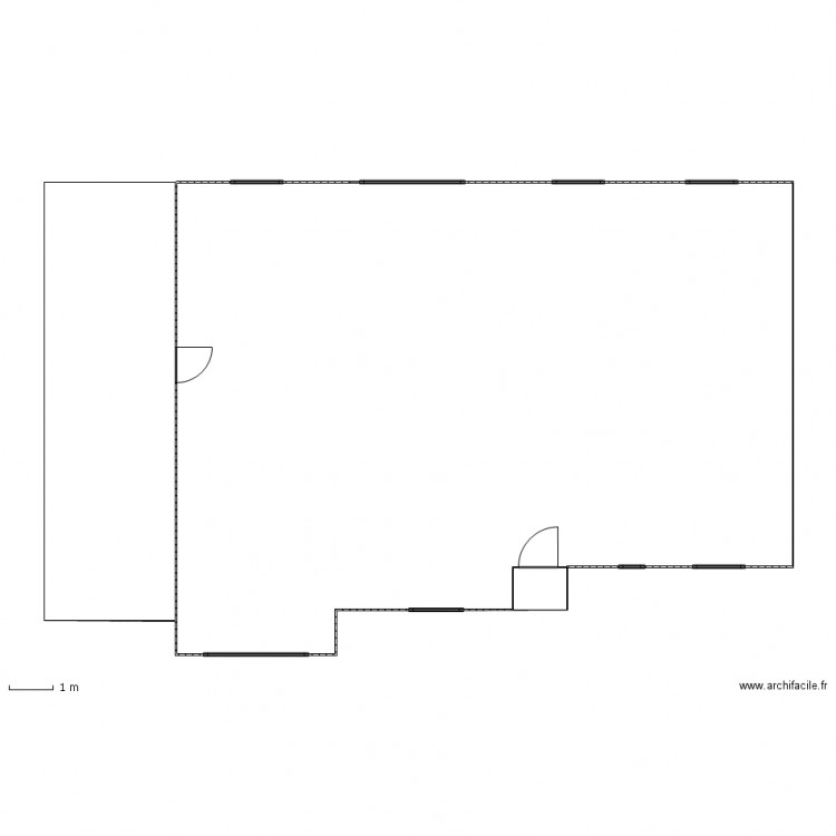 vue dessus. Plan de 0 pièce et 0 m2