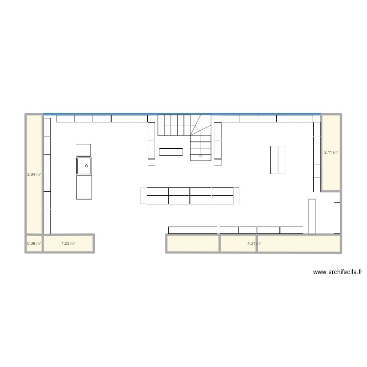 Victor's. Plan de 5 pièces et 11 m2