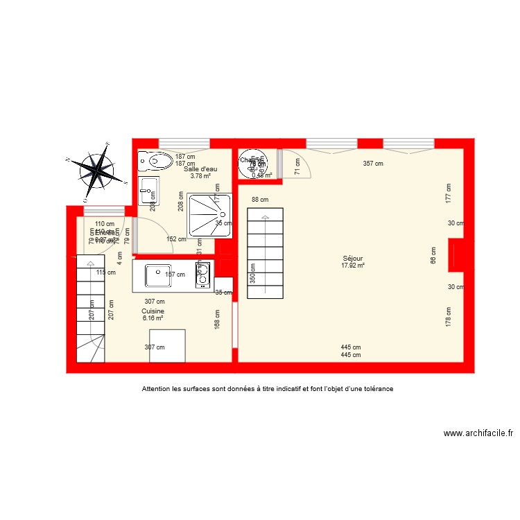 BI 5108 RDC coté. Plan de 0 pièce et 0 m2