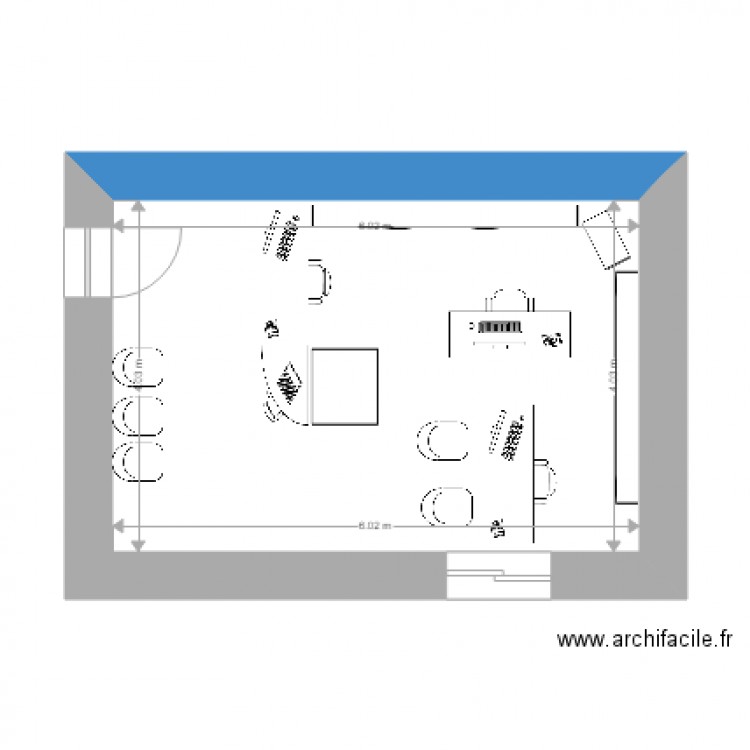 bureau bl. Plan de 0 pièce et 0 m2