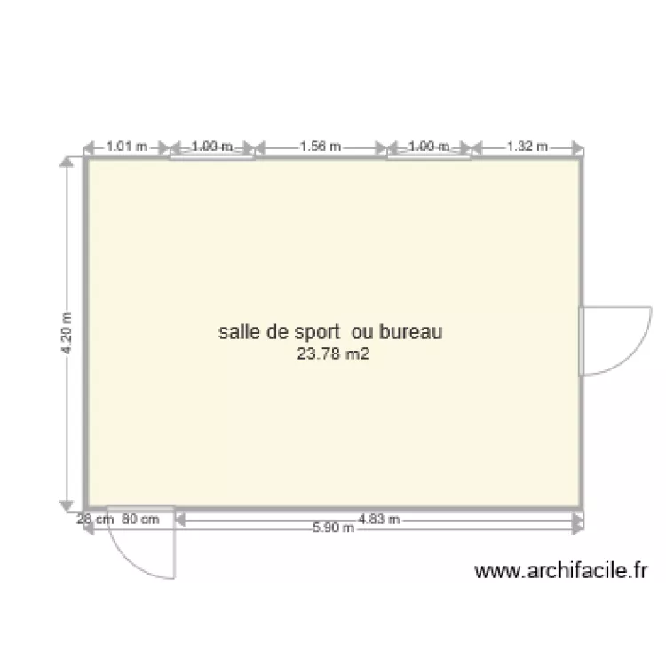 salle de sport ou bureau1. Plan de salle de sport ou bureau1. Plan de