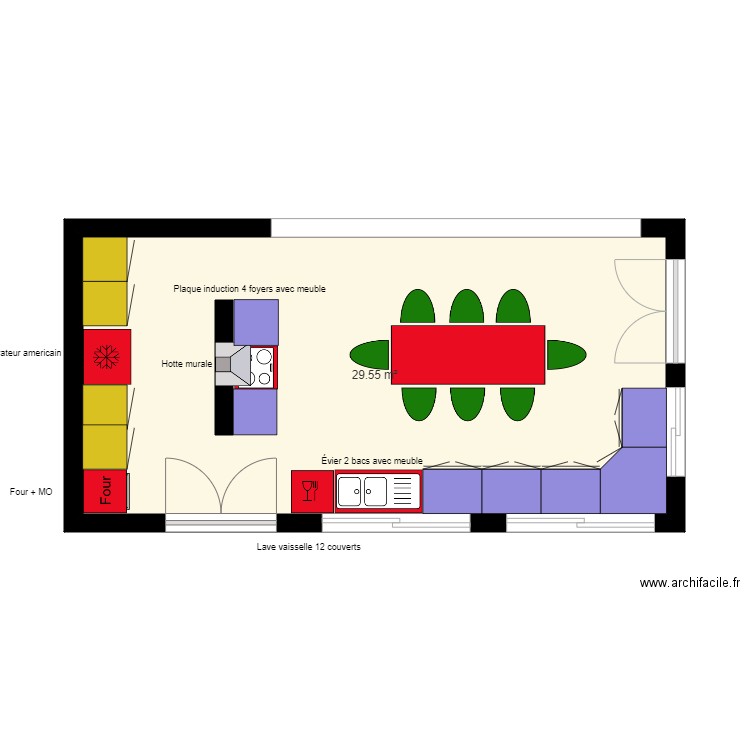 cuisine arès. Plan de 0 pièce et 0 m2