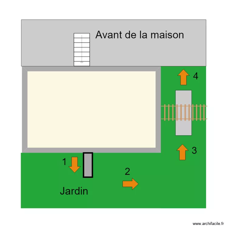 Watrin extérieur. Plan de Watrin extérieur. Plan de