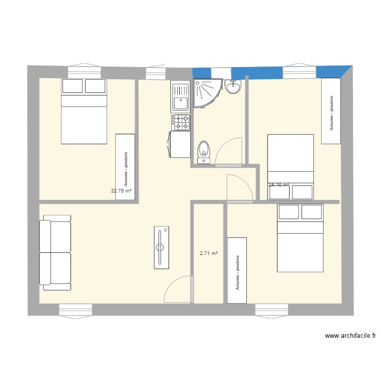 Osny. Plan de 0 pièce et 0 m2