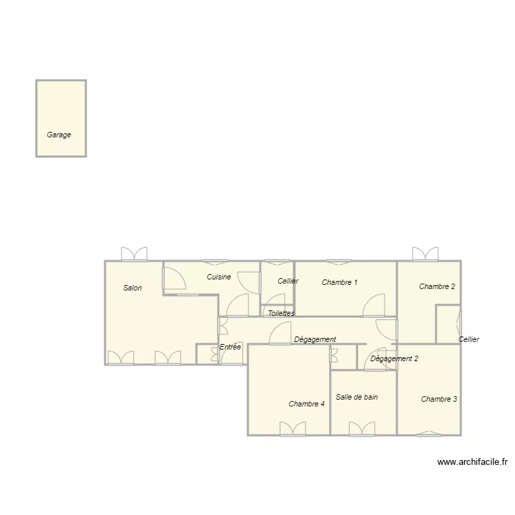 Croquis RANGIER. Plan de 