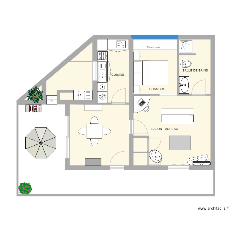 GABRIELLO T1. Plan de 0 pièce et 0 m2