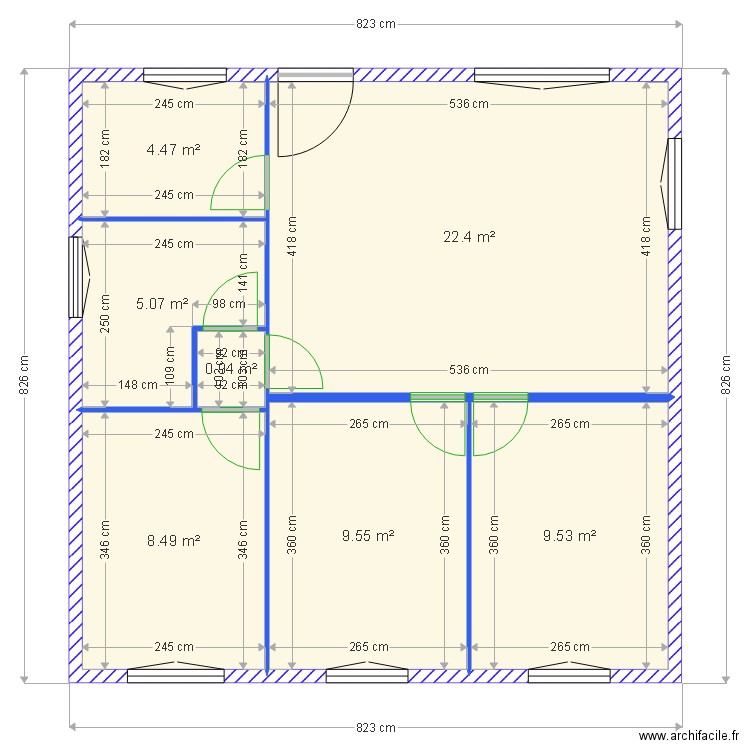 DAEMERS PORTES INTERIEURES. Plan de 0 pièce et 0 m2