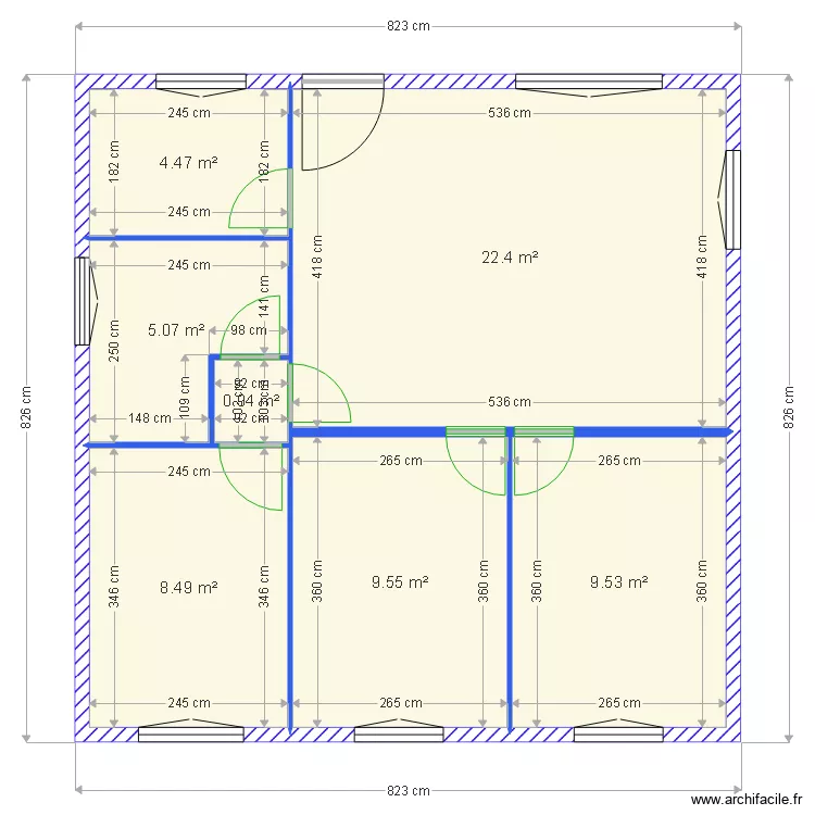 DAEMERS PORTES INTERIEURES. Plan de 
