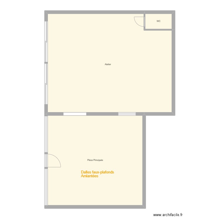 Croquis Garage Petitmont. Plan de 3 pièces et 141 m2