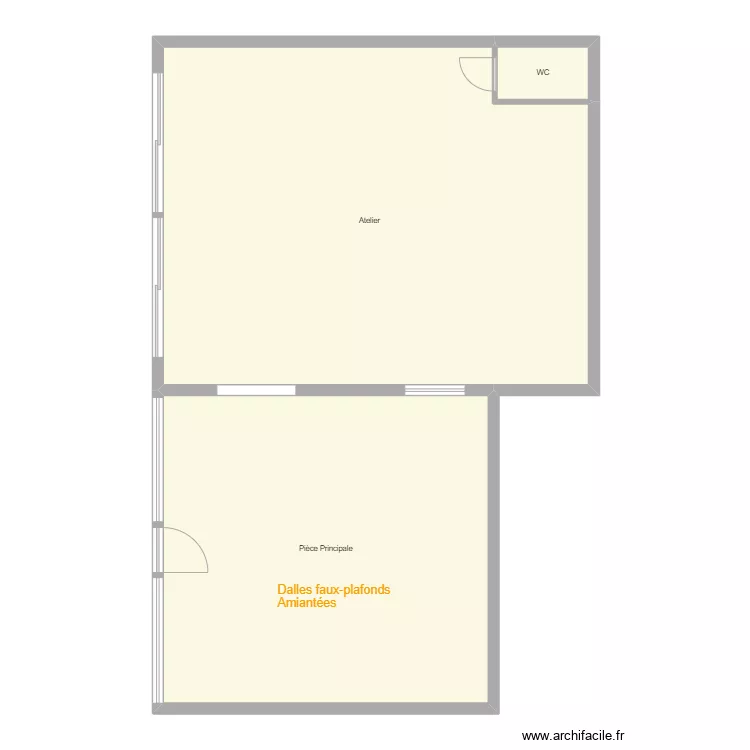 Croquis Garage Petitmont. Plan de 