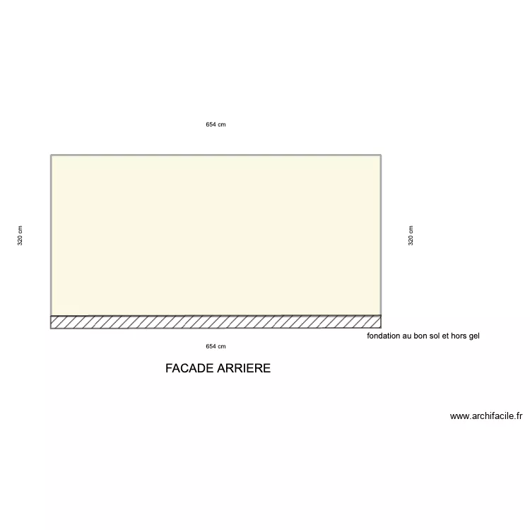 façade fond ok. Plan de façade fond ok. Plan de