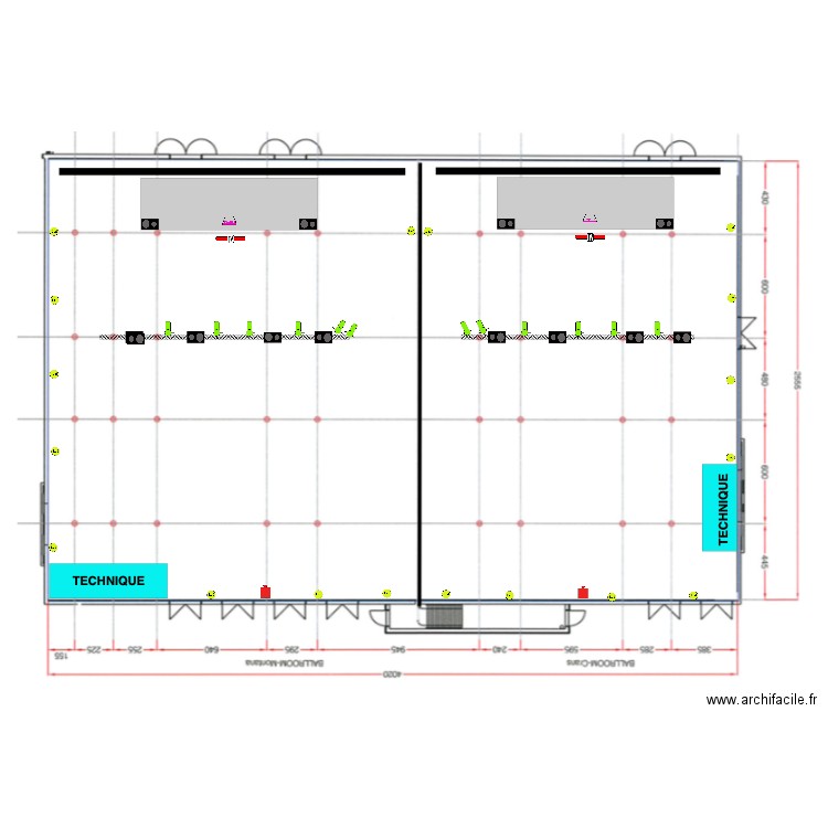 Geneva 1 et 2 Workshops vue de dessus. Plan de 0 pièce et 0 m2